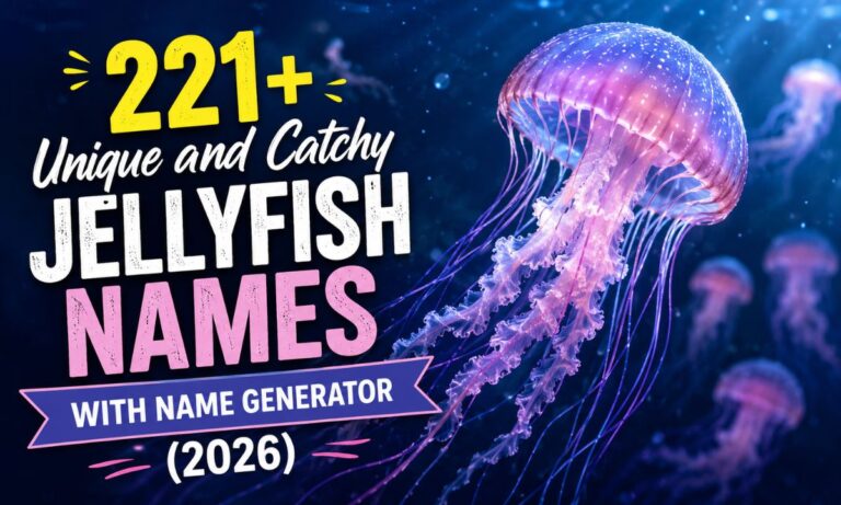 221+ Unique and Catchy Jellyfish Names With Name Generator (2026)