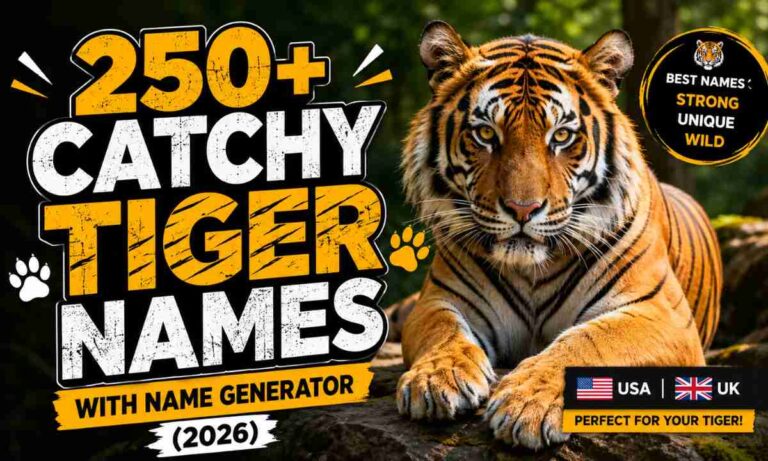 250+ Catchy Tiger Names With Name Generator (2026)