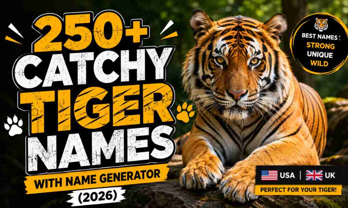 250+ Catchy Tiger Names With Name Generator (2026)