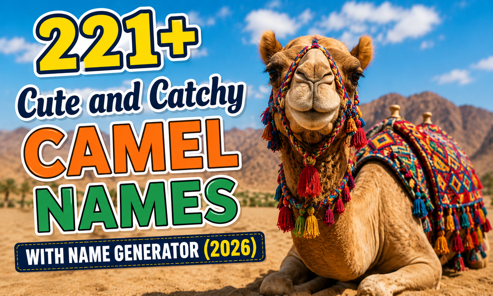 221+ Cute and Catchy Camel Names With Name Generator (2026)