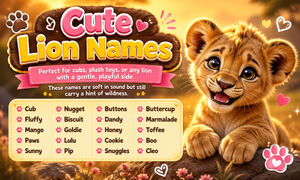 Cute Lion Names
